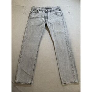 Levi's 501 '93 Jeans Mens 36‎ Gray Denim Logo Straight Pocketed Men 36X32.
